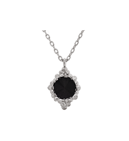 Miss Bonnie necklace - Jet (Silver)