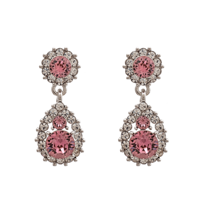Sofia earrings - Antique pink (Silver)