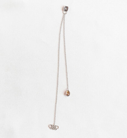 Logo chain drop - Crystal