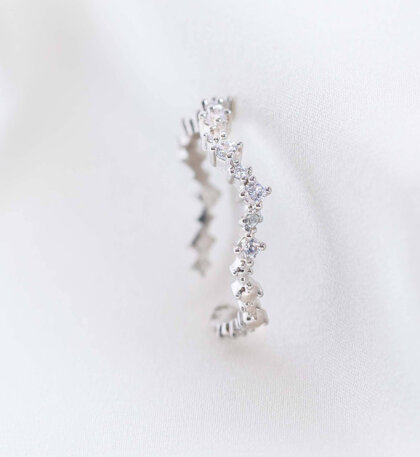 Petite Capella ring - Crystal (Silver)