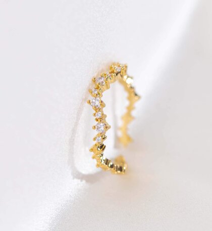 Petite Capella ring - Crystal (Gold)
