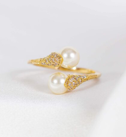 Jackie ring - Ivory pearl