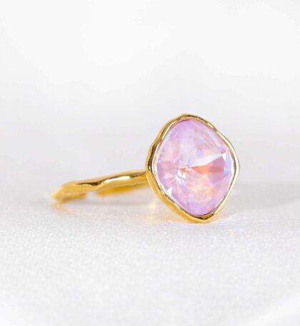 Lova square ring - Hortensia