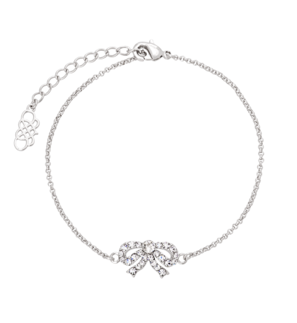 Petite Antoinette bow bracelet - Crystal (Silver)