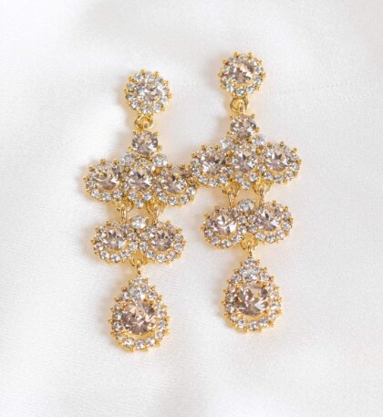 Miss Kate earrings - Champagne