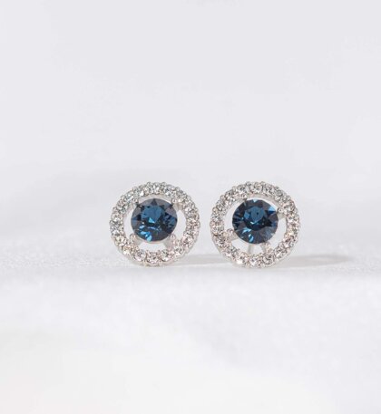 Miss Miranda earrings - Silver blue