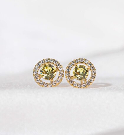 Miss Miranda earrings - Crystal citrine