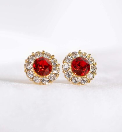 Miss Sofia earrings - Scarlett red