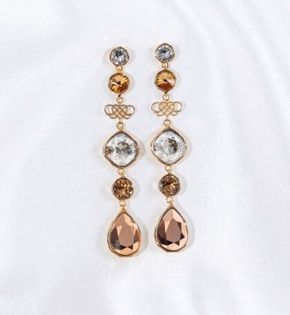 Lucy earrings - Champagne