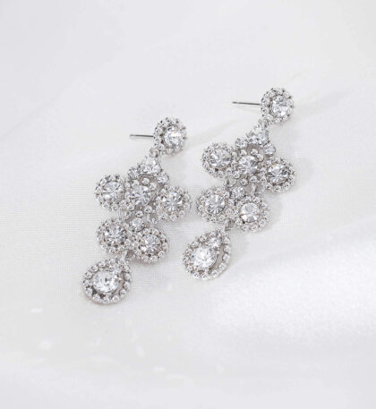 Petite Kate earrings - Crystal