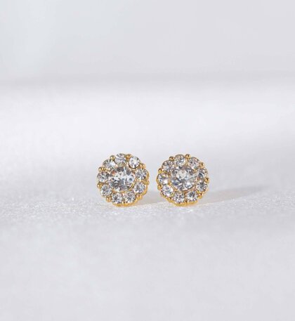 Petite Miss Sofia earrings - Crystal (Gold)