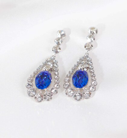 Elizabeth earrings - Sapphire